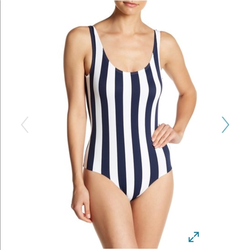 Striped swimsuit one piece SOLD - Picture 1 of 7